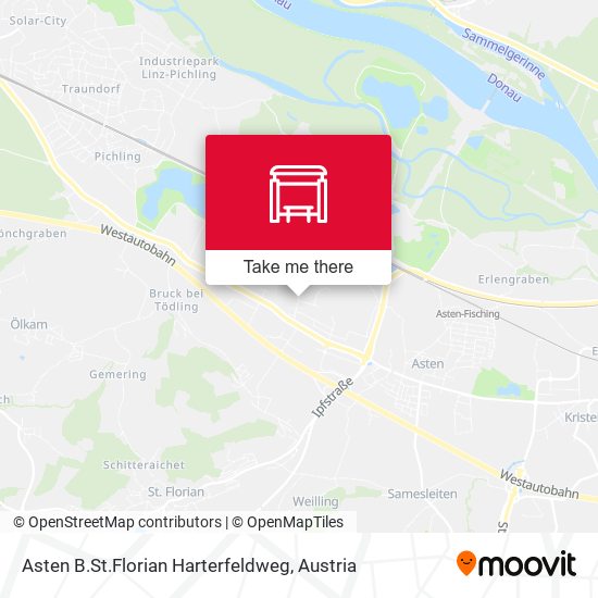 Asten B.St.Florian Harterfeldweg map