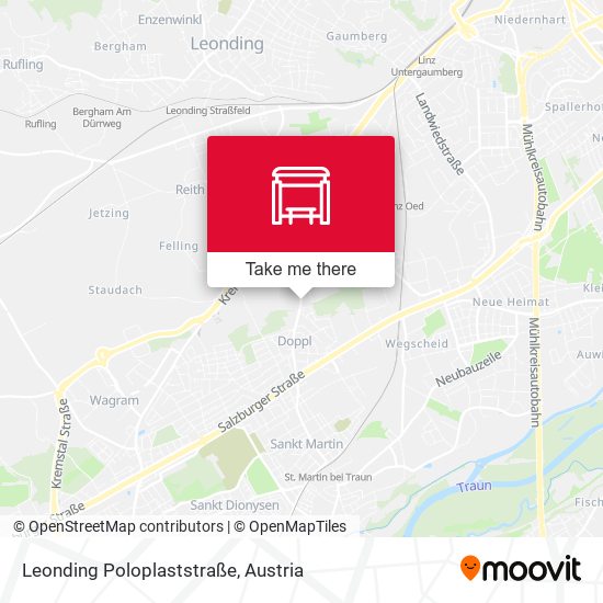 Leonding Poloplaststraße map