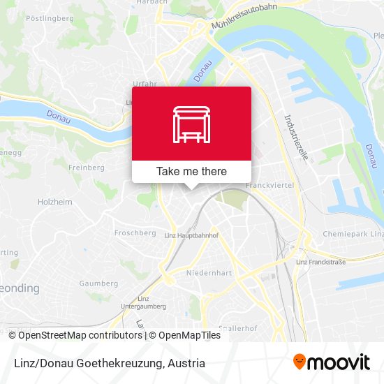 Linz/Donau Goethekreuzung map