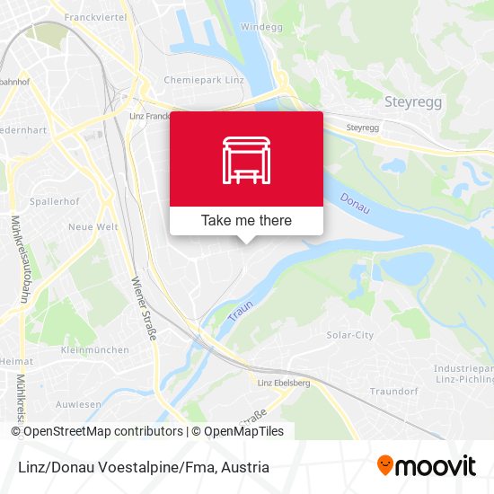 Linz/Donau Voestalpine/Fma map