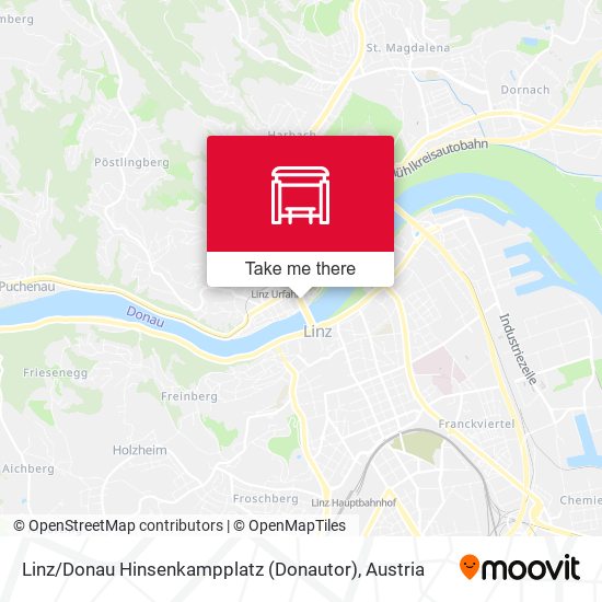 Linz / Donau Hinsenkampplatz (Donautor) map