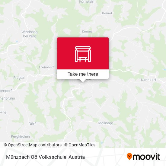 Münzbach Oö Volksschule map