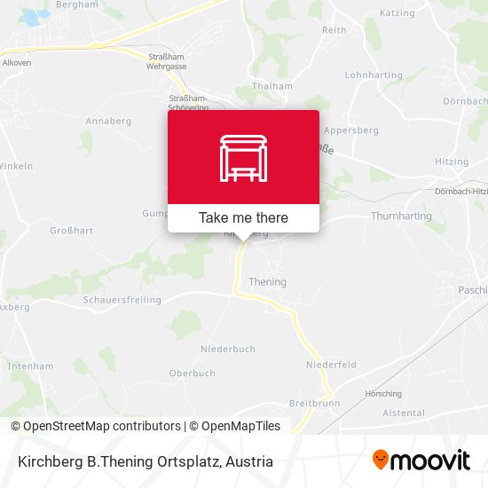 Kirchberg B.Thening Ortsplatz map