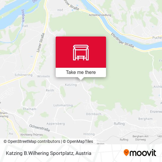 Katzing B.Wilhering Sportplatz map