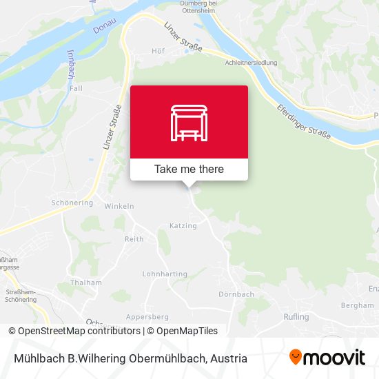 Mühlbach B.Wilhering Obermühlbach map