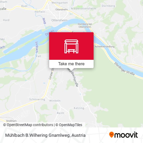 Mühlbach B.Wilhering Gnamlweg map