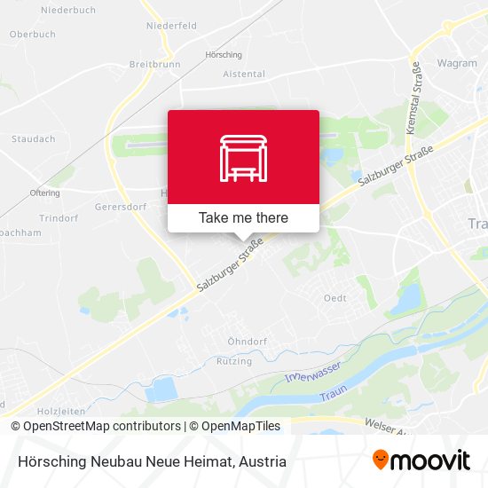 Hörsching Neubau Neue Heimat map