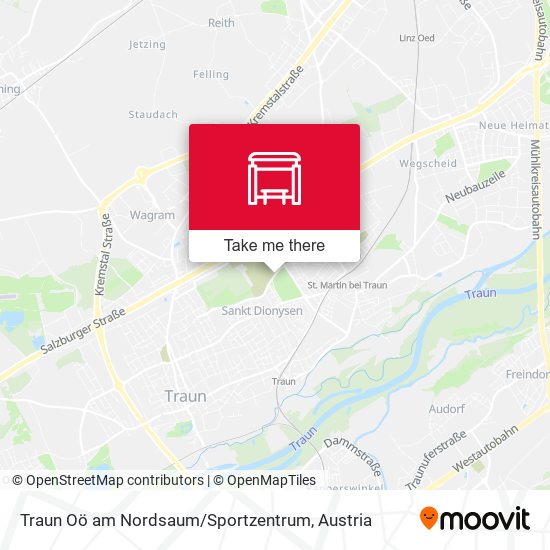 Traun Oö am Nordsaum / Sportzentrum map