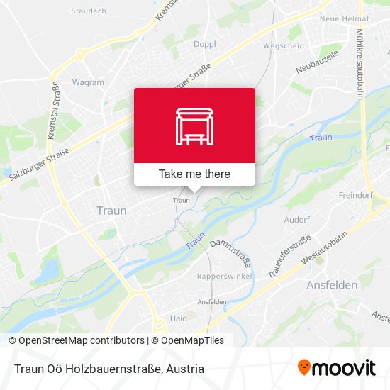 Traun Oö Holzbauernstraße map