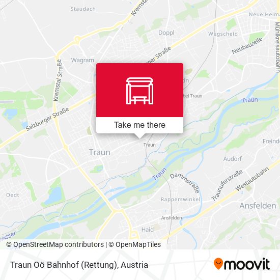 Traun Oö Bahnhof (Rettung) map