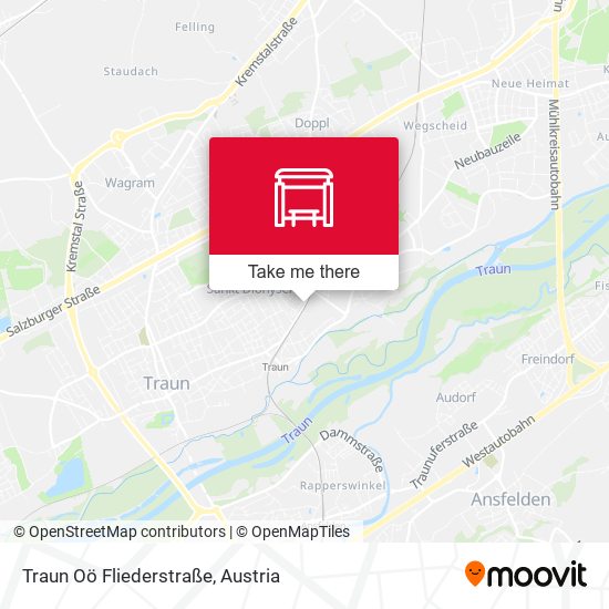Traun Oö Fliederstraße map