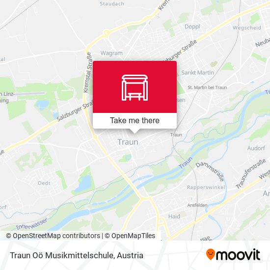 Traun Oö Musikmittelschule map