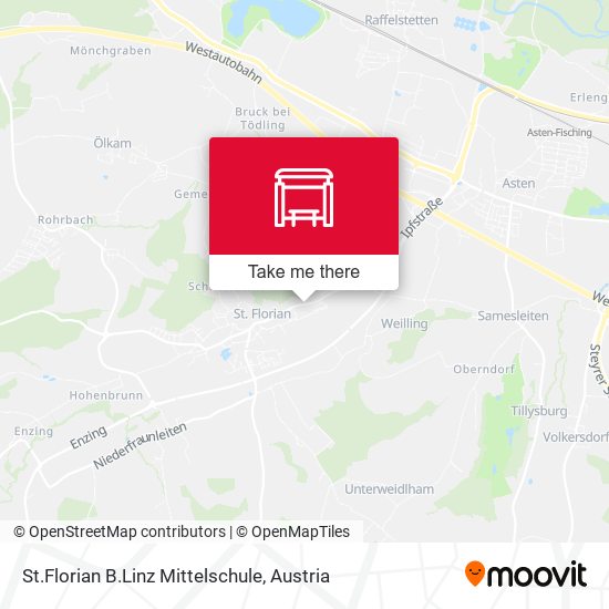St.Florian B.Linz Mittelschule map
