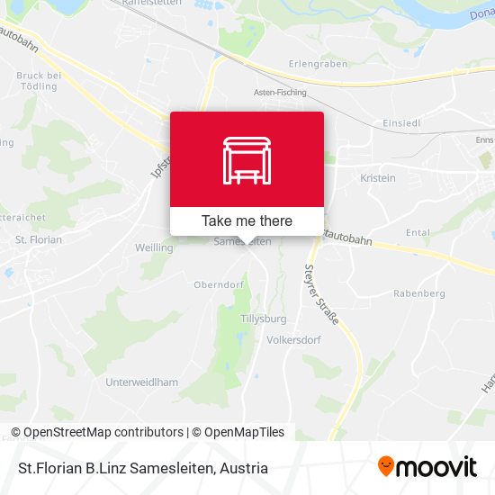 St.Florian B.Linz Samesleiten map