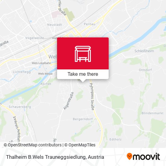 Thalheim B.Wels Trauneggsiedlung map