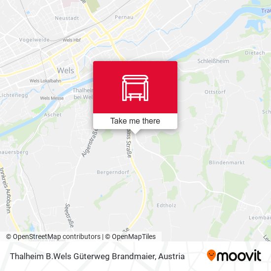 Thalheim B.Wels Güterweg Brandmaier map
