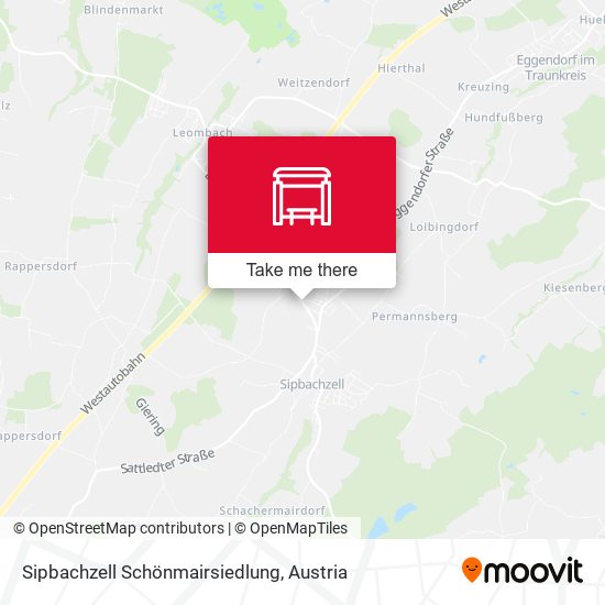 Sipbachzell Schönmairsiedlung map