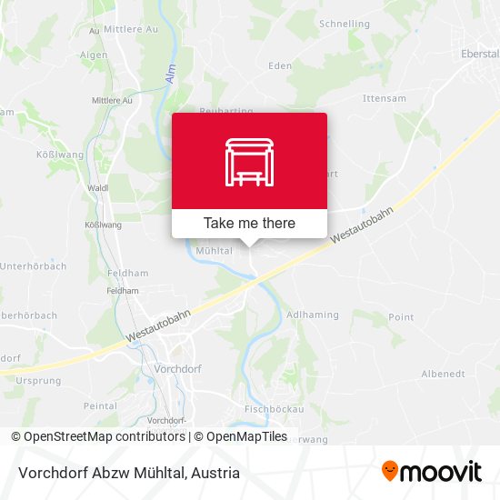Vorchdorf Abzw Mühltal map