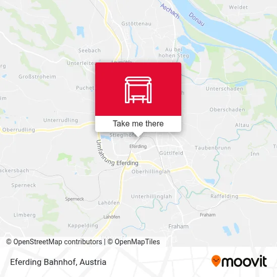Eferding Bahnhof map