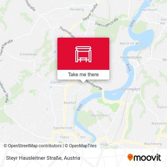 Steyr Hausleitner Straße map