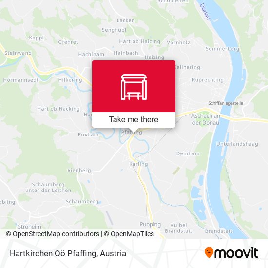 Hartkirchen Oö Pfaffing map