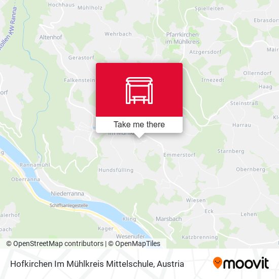 Hofkirchen Im Mühlkreis Mittelschule map