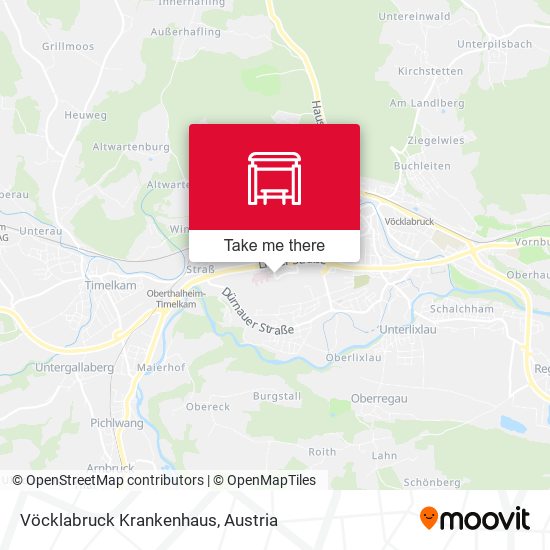 Vöcklabruck Krankenhaus map