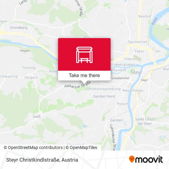 Steyr Christkindlstraße map