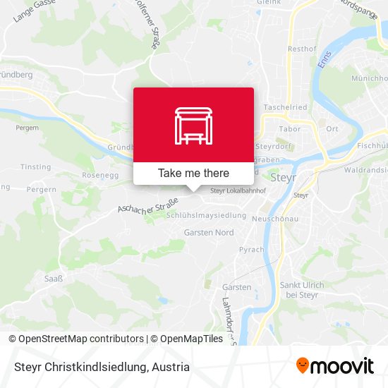 Steyr Christkindlsiedlung map
