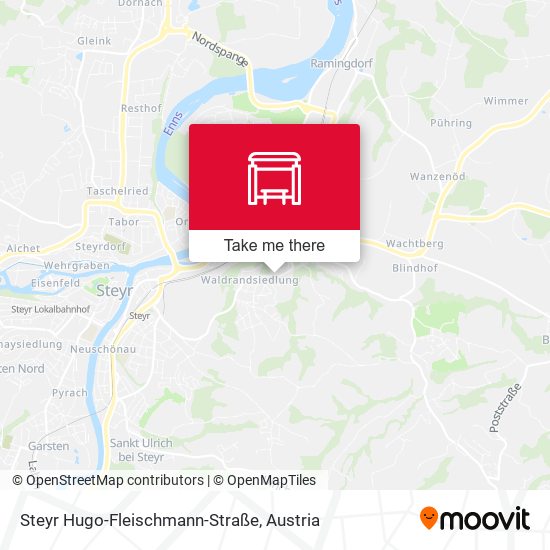 Steyr Hugo-Fleischmann-Straße map