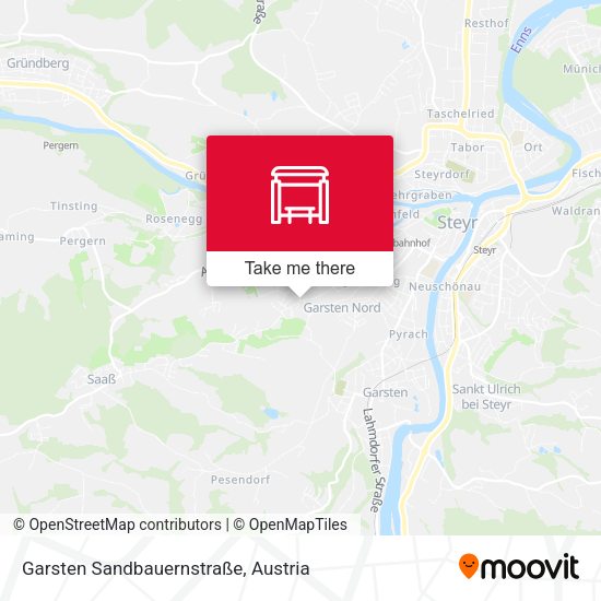 Garsten Sandbauernstraße map