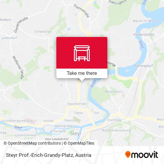 Steyr Prof.-Erich-Grandy-Platz map