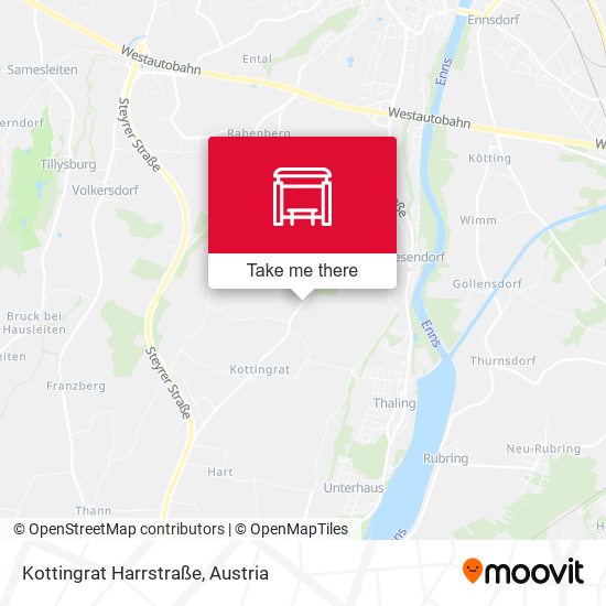 Kottingrat Harrstraße map