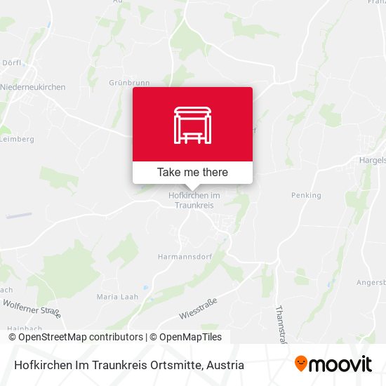 Hofkirchen Im Traunkreis Ortsmitte map