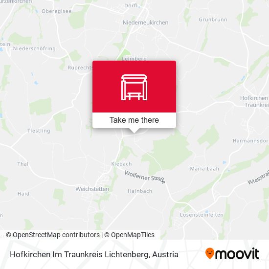 Hofkirchen Im Traunkreis Lichtenberg map