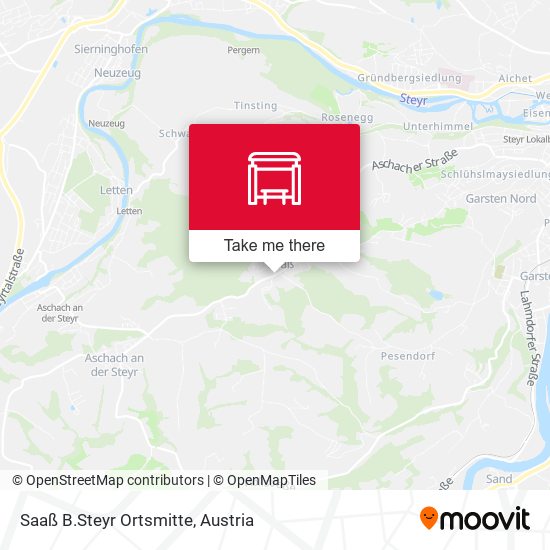 Saaß B.Steyr Ortsmitte map