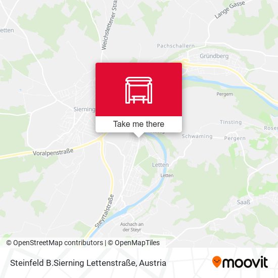Steinfeld B.Sierning Lettenstraße map