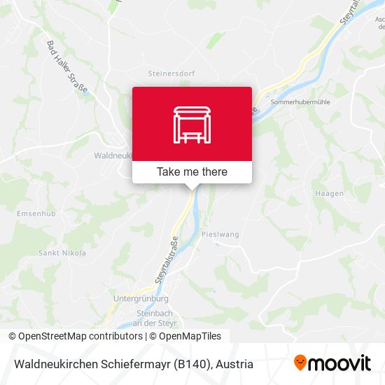Waldneukirchen Schiefermayr (B140) map