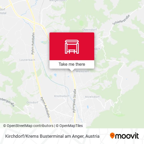 Kirchdorf / Krems Busterminal am Anger map