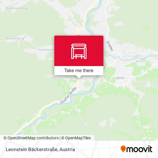 Leonstein Bäckerstraße map