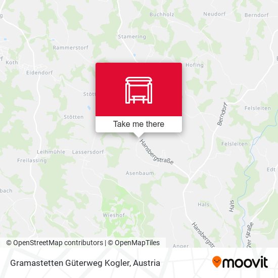 Gramastetten Güterweg Kogler map