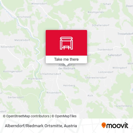 Alberndorf/Riedmark Ortsmitte map