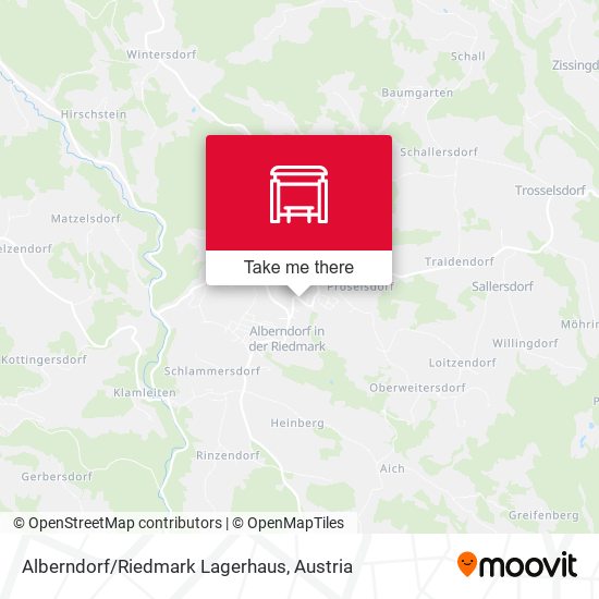 Alberndorf/Riedmark Lagerhaus map
