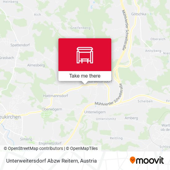 Unterweitersdorf Abzw Reitern map