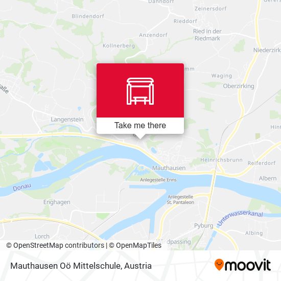 Mauthausen Oö Mittelschule map