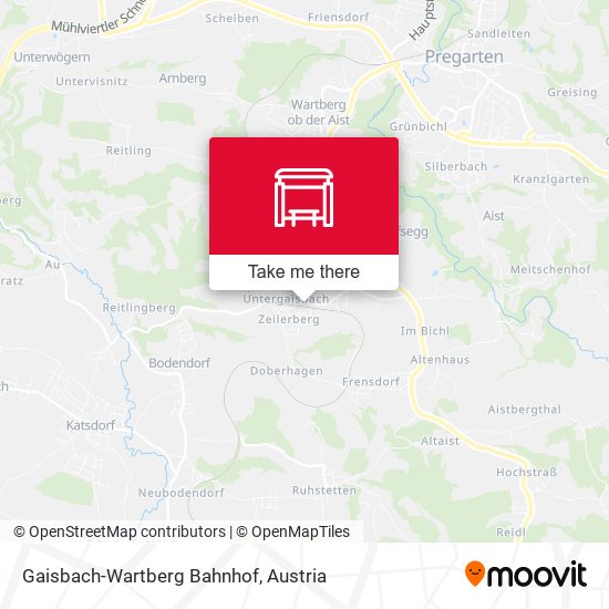 Gaisbach-Wartberg Bahnhof map