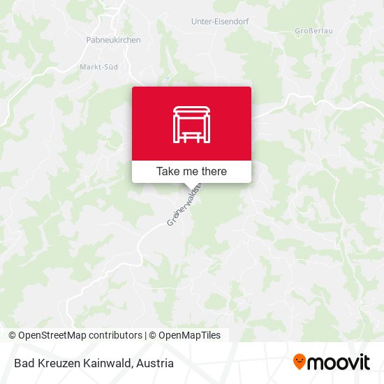 Bad Kreuzen Kainwald map