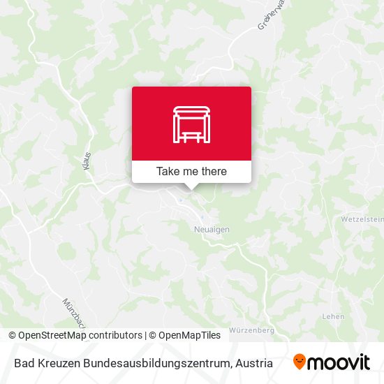 Bad Kreuzen Bundesausbildungszentrum map