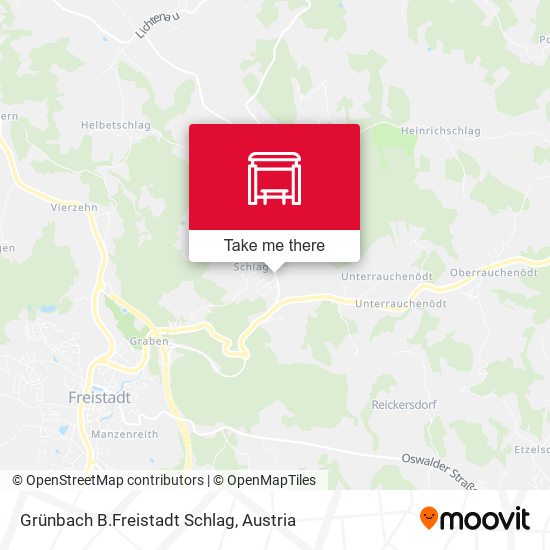 Grünbach B.Freistadt Schlag map