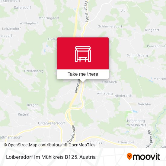 Loibersdorf Im Mühlkreis B125 map